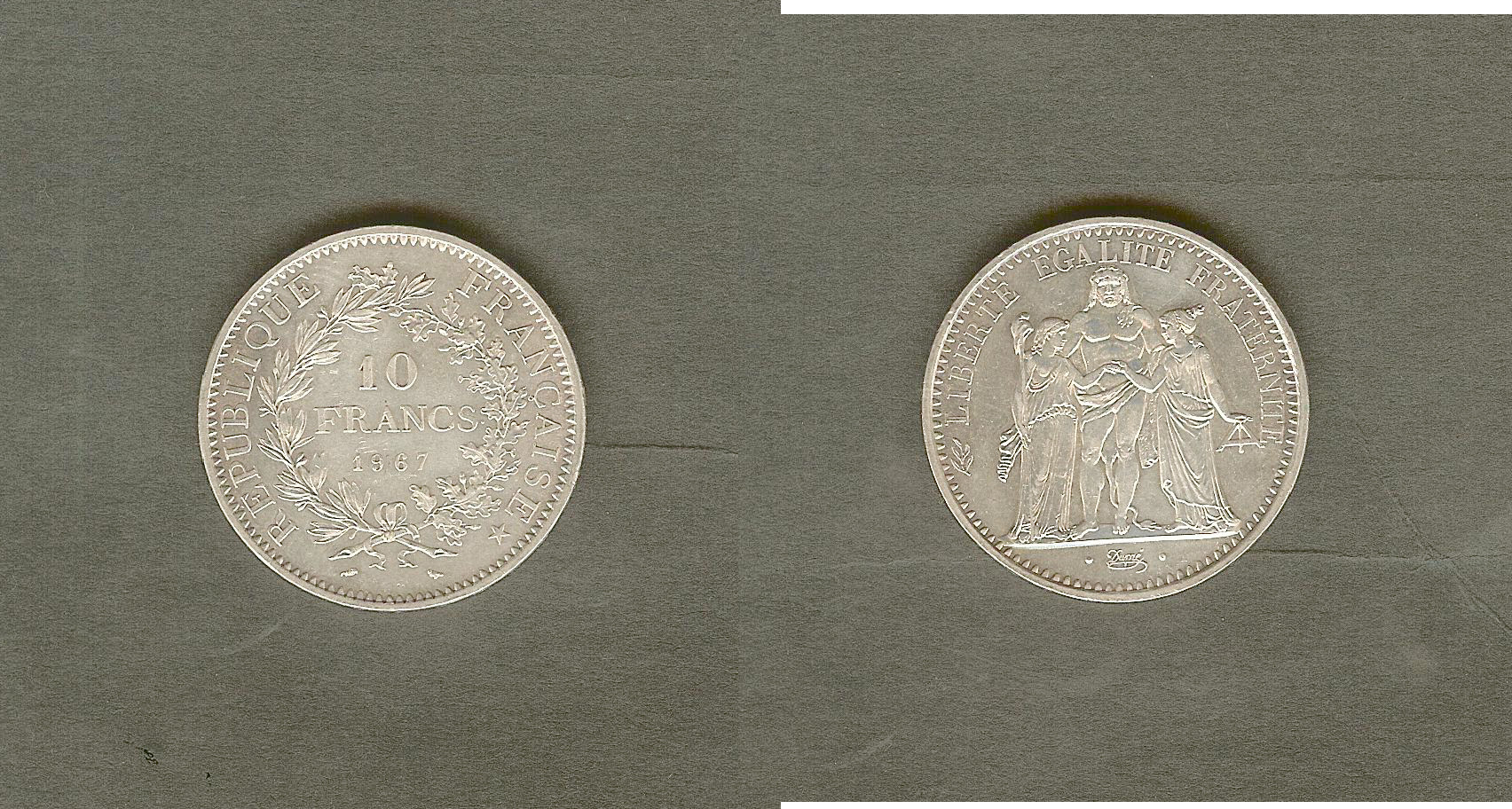 10 francs Hercule  1967 avec accent SPL